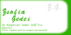 zsofia gedei business card